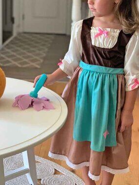 Super soft Little Adventures Cinderella Day Dress Costume Size large 7-9